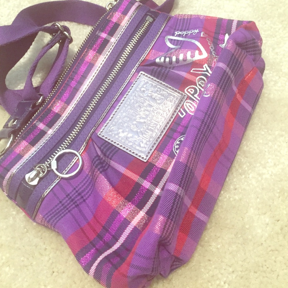 Coach poppy cross body purse